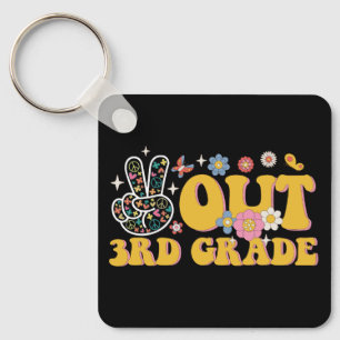 Porte-clés Dernier jour d'école groovy de 3e année, salut !