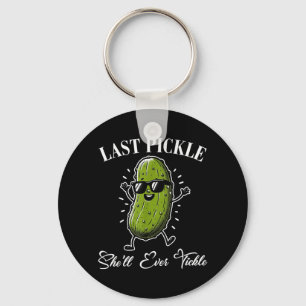 Porte-clés Dernier Tickle de coquille de cornichon Humour pou