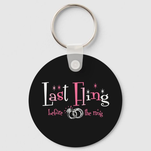 Porte-clés Dernière Fling Avant La Bague (Recto)