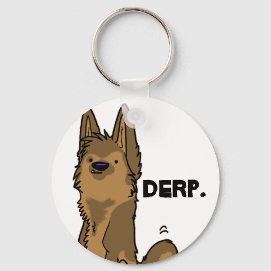 Porte-clés Derp - porte - clé berger allemand (Recto)