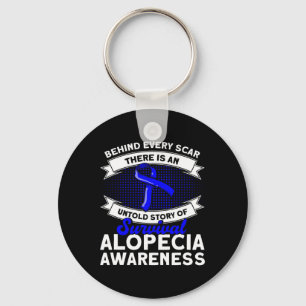 Porte-clés Derrière Chaque Scar Untold Story Soutien Alopecia