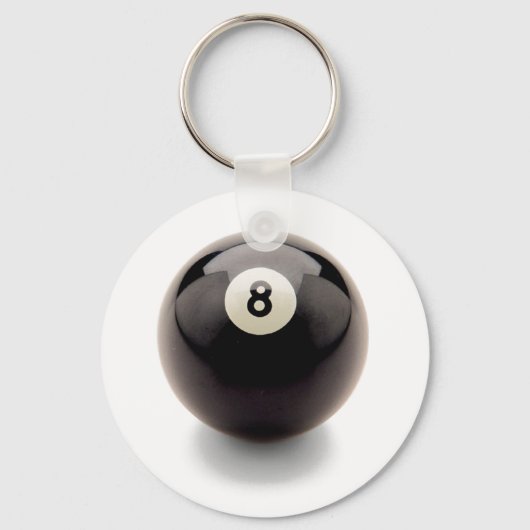 Porte-clés Derrière le porte - clé de 8 balles de huit billar (Recto)