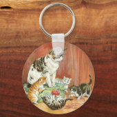 Porte-clés Des chatons en jeu (Recto)