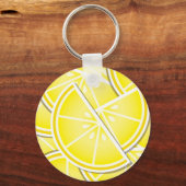 Porte-clés Des coins de citron funky ! (Recto)