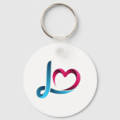Porte-clés des garçons d'honneur Love Script - Mar (Recto)
