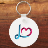 Porte-clés des garçons d'honneur Love Script - Mar (Recto)
