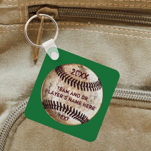 Porte-clés Des Idées Cadeaux De Baseball, Vert Personnalisé,