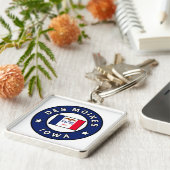 Porte-clés Des Moines Iowa (Côté)