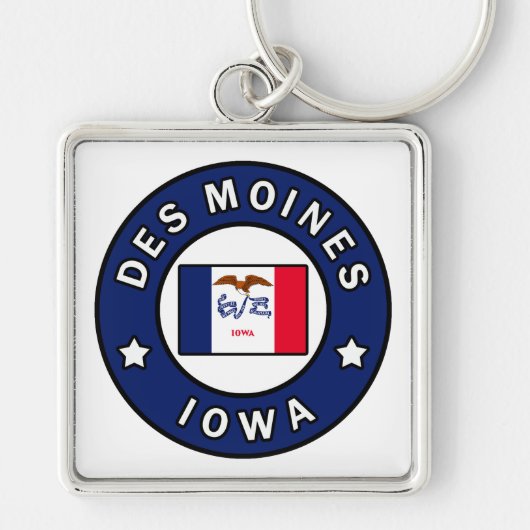Porte-clés Des Moines Iowa (Devant)