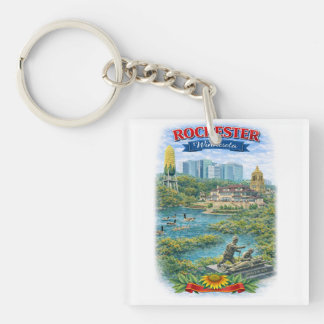 Porte-clés des monuments de Rochester MN Minnesota