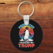 Porte-clés Des pingouins contre Trump Des Pingouins Flippers  (Recto)