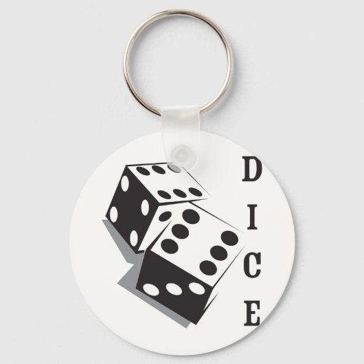 Porte-clés Dés rétro (Recto)