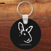 Porte-clés Désapprouver le Porte - clé de lapins (Recto)
