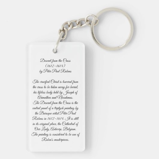 Porte-clés Descente de la Croix (Dos)