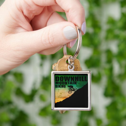 Porte-clés descente en VTT (main)