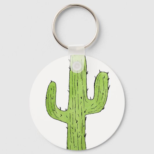 Porte-clés Desert Cactus Desert Plantes Cactus Tree Design (Recto)