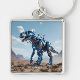Porte-clés Désert de Cyborg Dinosaur Imaginaire mignon