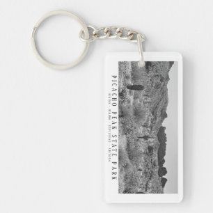 Porte-clés Désert de l'Arizona noir et blanc Customisé