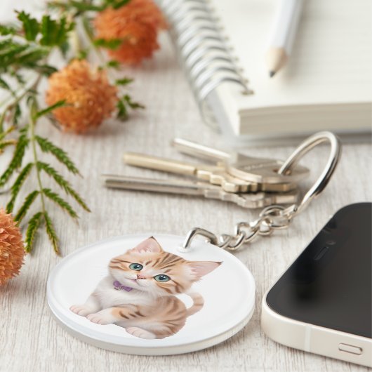 Porte-clés Design adorable Baby Kitten (Devant Droit)