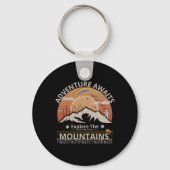 Porte-clés Design "Adventure Await-Explore the mountain" (Verso)
