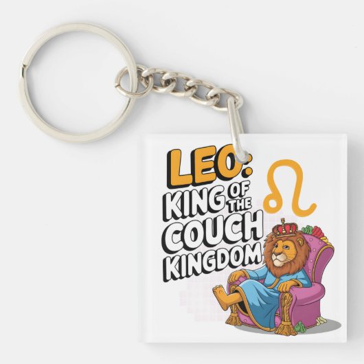 Porte-clés Design amusant Zodiac Leo (Devant)