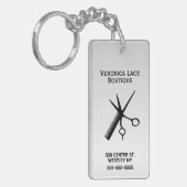 Porte-clés Design Beauticier Léger Argent (Devant gauche)