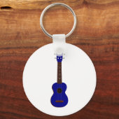 Porte-clés Design Blue Ukulele (Recto)