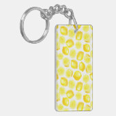 Porte-clés Design citrons aquarelle (Devant gauche)