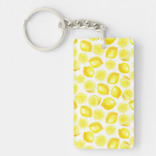 Porte-clés Design citrons aquarelle