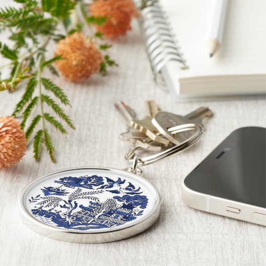 Porte-clés Design classique de saule bleu (Côté)