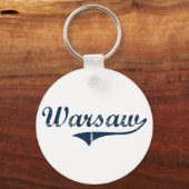 Porte-clés Design classique de Varsovie New York (Recto)