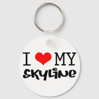 Porte-clés Design classique "I Love My Skyline"