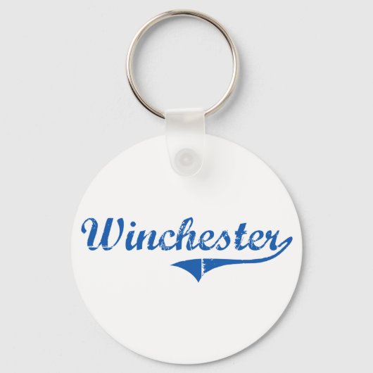 Porte-clés Design classique Winchester New Hampshire (Recto)