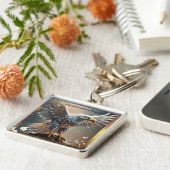 Porte-clés "Design d'aigle royal radiant" (Côté)