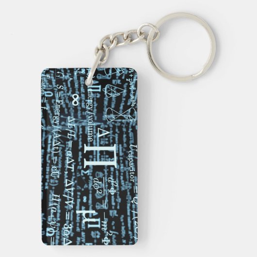 Porte-clés Design d'algèbre (Dos)