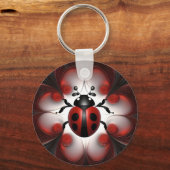 Porte-clés Design d'art Abstrait Ladybug, (Verso)