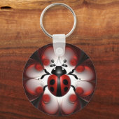Porte-clés Design d'art Abstrait Ladybug, (Recto)