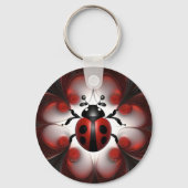 Porte-clés Design d'art Abstrait Ladybug, (Verso)