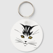 Porte-clés Design d'art de chat (Recto)