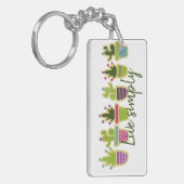 Porte-clés Design de cactus mignons (Devant gauche)