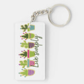 Porte-clés Design de cactus mignons (Dos)