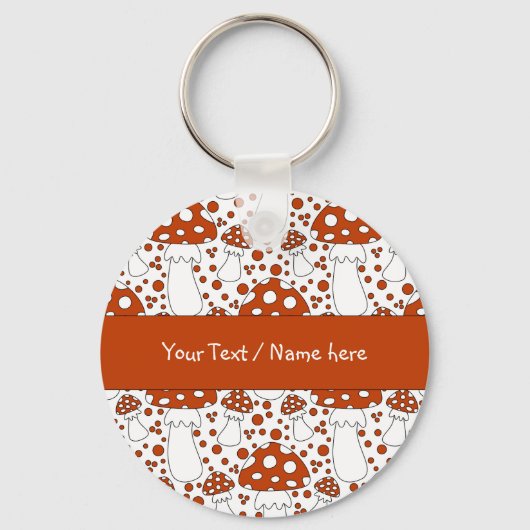Porte-clés Design de champignons moderne (Recto)