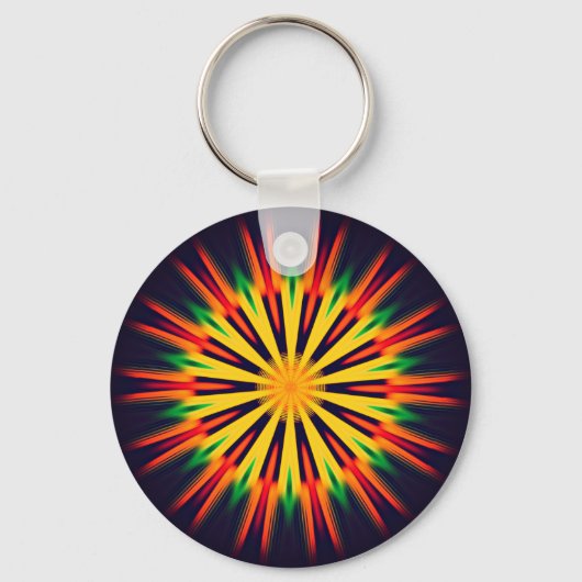 Porte-clés Design de fleurs Kaleidoscope-21855 (Recto)