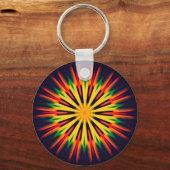 Porte-clés Design de fleurs Kaleidoscope-21855 (Verso)