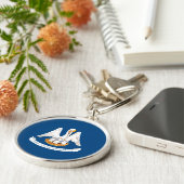 Porte-clés Design de Louisiana State Flag (Côté)