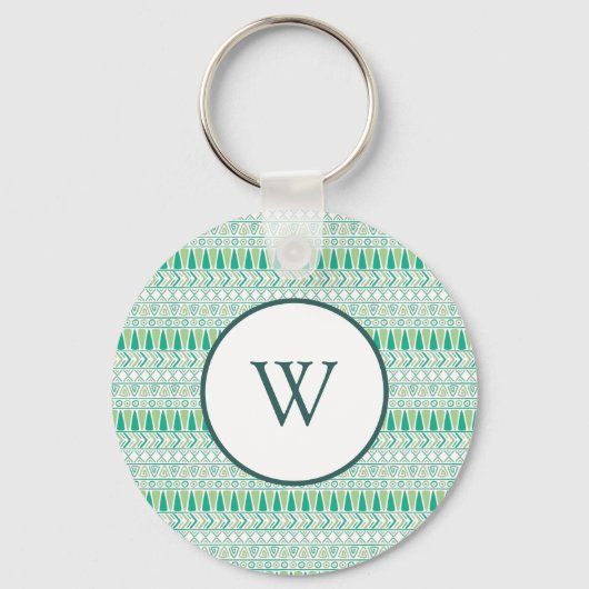 Porte-clés Design de Motif éthique vert (Recto)