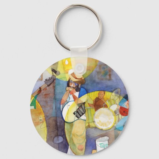 Porte-clés Design de musique Delta Blues (Recto)