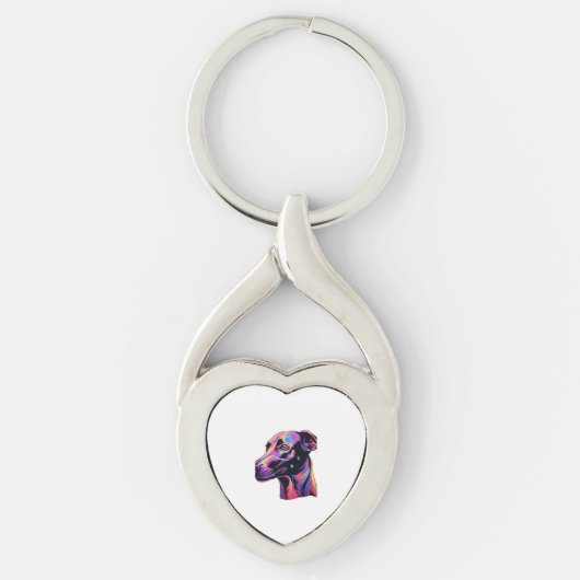 Porte-clés Design de néon Greyhound (Devant)