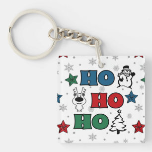 Porte-clés Design de Noël Ho-Ho-Ho