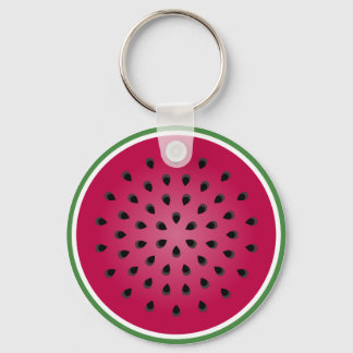 Porte-clés Design de pastèque rouge vert